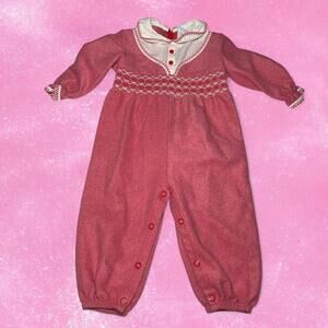 Vintage 1990 Pink Baby Onesie